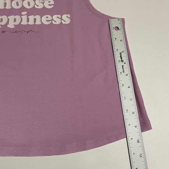 Spiritual Gangster Cropped Muscle Tank Size Small Choose Happiness Lavender NWT - Picture 14 of 16